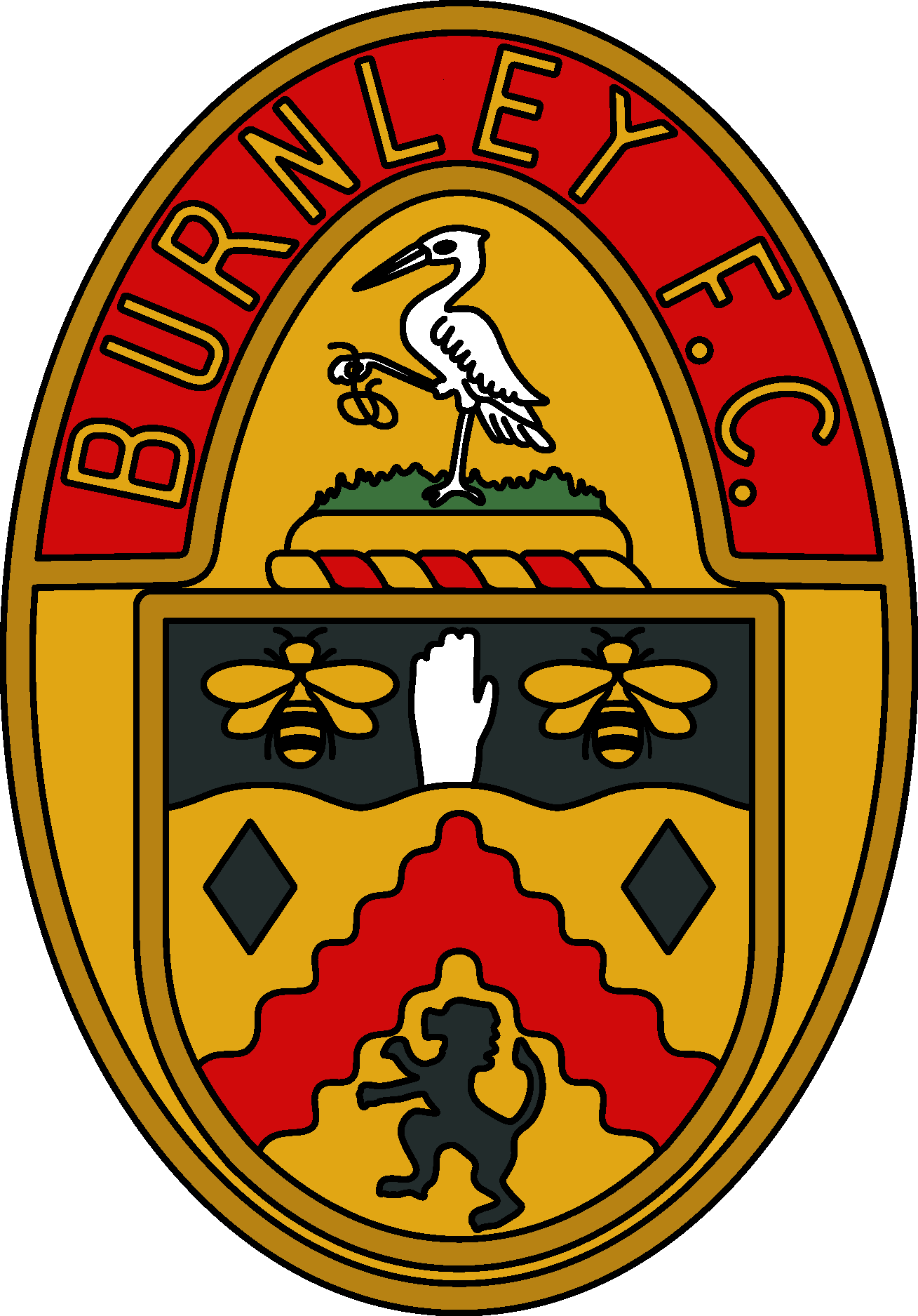 FC Burnley 60's   Early 70's Logo Vector Logo